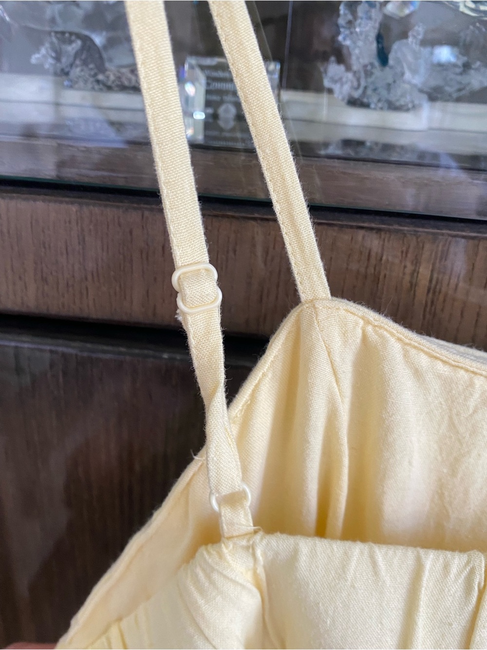 Japna (Winners) Butter Yellow Sundress with an Open Back - Picture 7 of 11